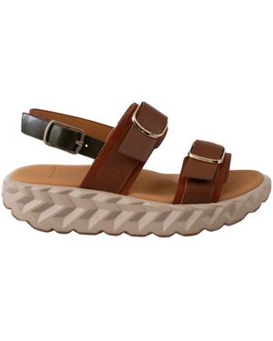 4Ccccees Flat Sandals - Marron