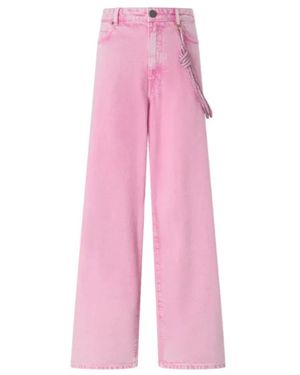 Pinko Jeans Met Juwelenkoord - Roze