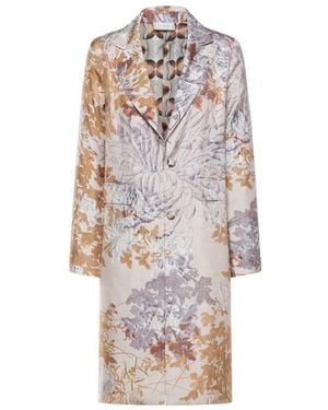 Pierre Louis Mascia Single-Breasted Coats - Multicolour