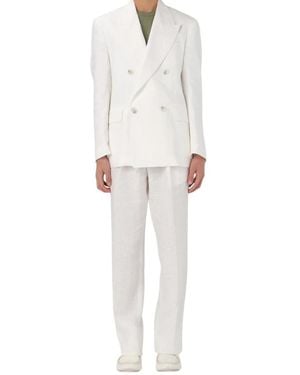 Hevò Double Breasted Suits - Blanco