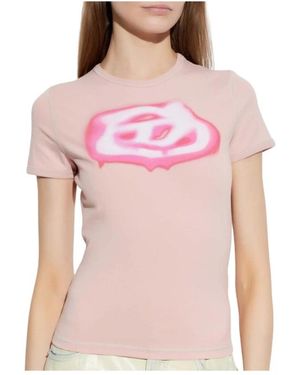 DIESEL T-Uncuties-Long-S3 - Roze