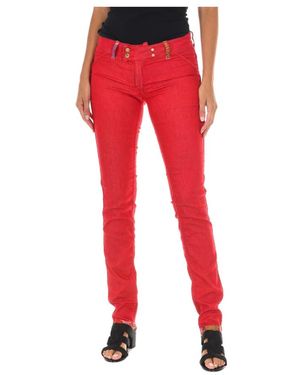 Met Slim-Fit Trousers - Rojo