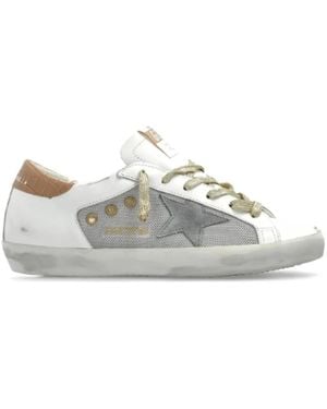 Golden Goose Weiße Sterne Sneakers Italien Design - Grau