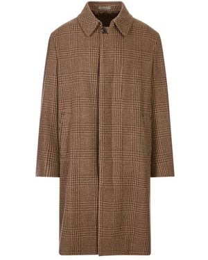 Corneliani Jassen ,Bruin ,Wol Chesterfield Jas