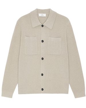 Les Deux Truien & Vesten ,Wol Milano Knit Overshirt - Naturel