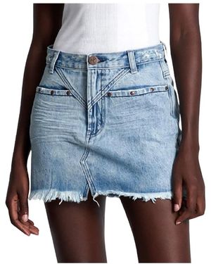 One Teaspoon Denim Skirts - Blue