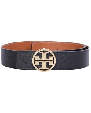 Tory Burch Cintura in pelle nera da donna - Blu