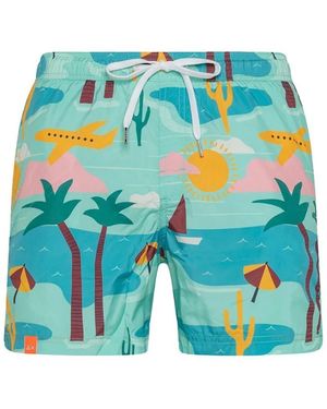 Sun 68 Beachwear - Azul