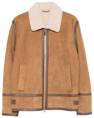 Dondup Leather Jackets - Brown