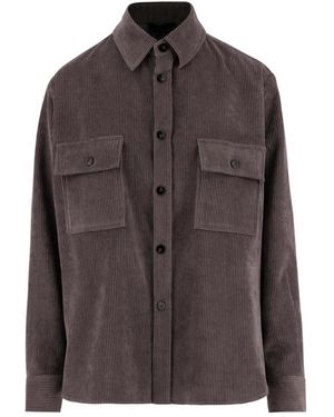 F.it Ribbed Stretch Nylon Blend Shirt - Bruin