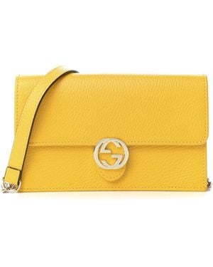 Gucci Cross Body Bags - Yellow