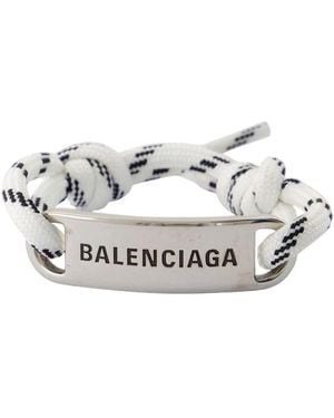 Balenciaga Metallplatten Armband - Mettallic