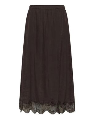 Cream Midi Skirts - Marrone
