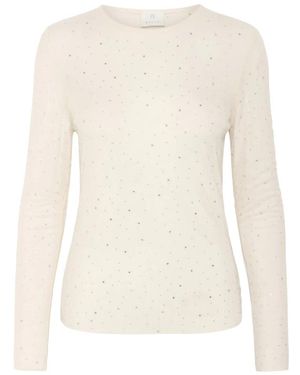 Kaffe Long Sleeve T-Shirts - White