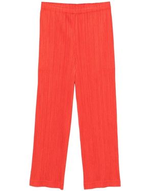Issey Miyake Cropped Trousers - Rood
