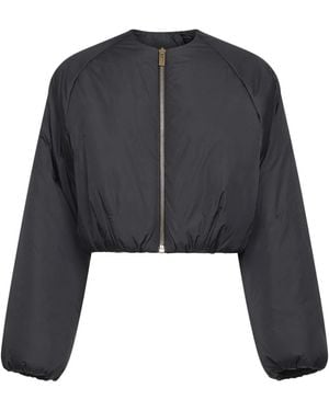 Alaïa Pleated Bomber Jacket - Zwart