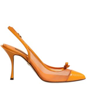 Dolce & Gabbana Slingback Hakken - Oranje