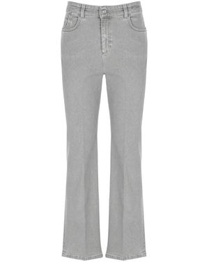 Marella Cropped Jeans - Grigio