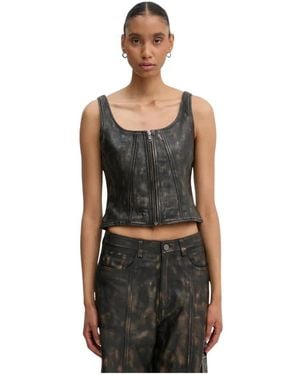 Gestuz Linera Top - Schwarz