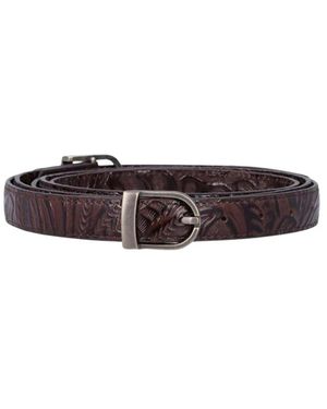 Low Classic Accessoires ,Bruin ,Leer Leren Twee-Weg Gesp Riem