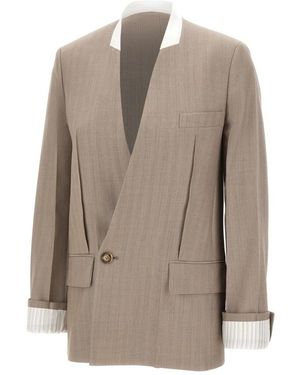 Victoria Beckham Blazers - Brown