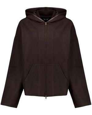 Max Mara Hoodies & Sweatvesten ,Bruin ,Wol Hoodies - Zwart