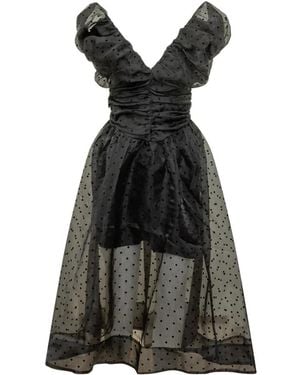 Ganni Midi Dresses - Black