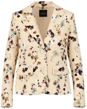 Marc Cain Jassen ,Leer Blazers - Naturel