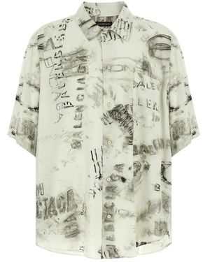 Balenciaga Short Sleeve Shirts - Multicolour