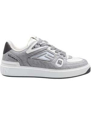 Balmain Graue Sneakers Für Männer Ss25 - Weiß
