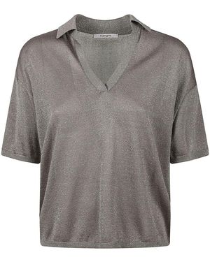 Kangra Grauer Metallic Pullover