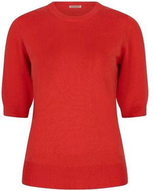 EsQualo Round-Neck Knitwear - Rojo