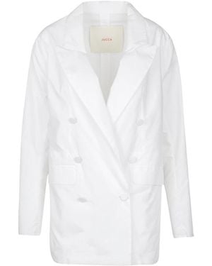 Jucca Blazer doppiopetto in cotone - Bianco