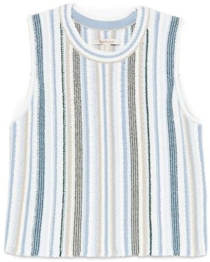 Barbour Tops ,Veelkleurig ,Katoen Josie Knitted Vest - Blauw