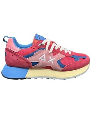Sun 68 Sneakers - Red