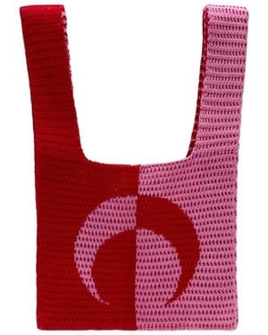 Marine Serre Tote Bags - Red