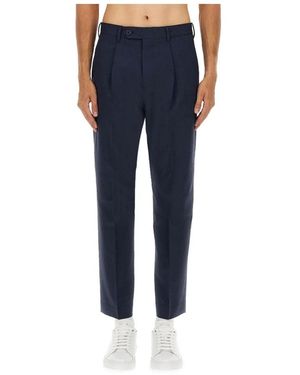 Paul Smith Bundfaltenhose Aus Wolle - Blau