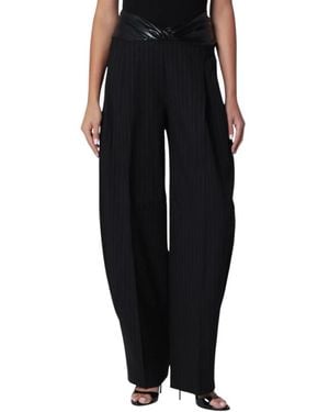 ANDAMANE Wide Trousers - Negro