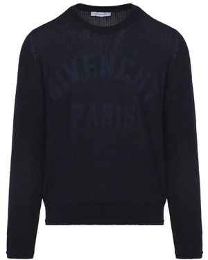 Givenchy Round-Neck Knitwear - Blue