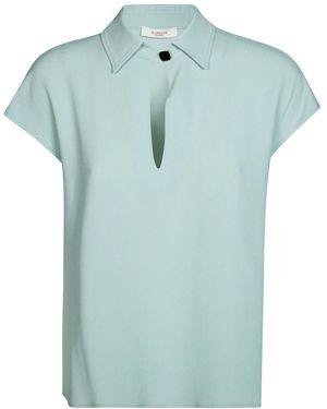Incotex Polo Crepe - Blau