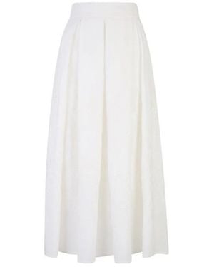 Eleventy Midi Skirts - Blanco