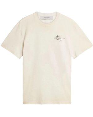 Golden Goose Arctic Wolf Journey T-Shirt - Naturel
