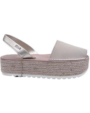 Ria Menorca Flat Sandals - Grey