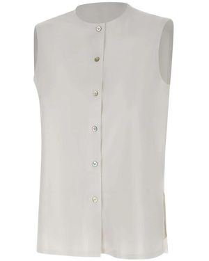 Rrd Overhemden ,Wit ,Oxford Sleeveless Shirt - Grijs