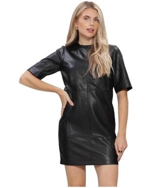 Freebird by Steven Kleedjes ,Zwart ,Katoen Divine Mini Jurk