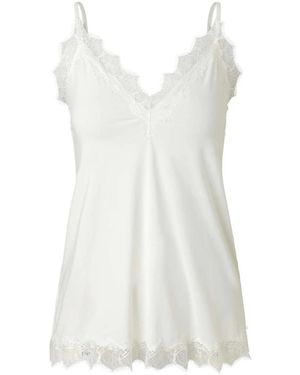 Rosemunde Sleeveless Tops - Bianco