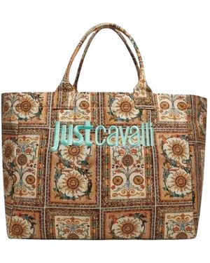 Just Cavalli Tote Bags - Marrone