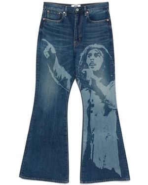 Junya Watanabe Flare Jeans - Blue