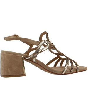 Alma En Pena. High Heel Sandals - Marrone