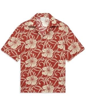 Drole de Monsieur Short Sleeve Shirts - Red